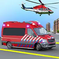 Krankenwagen-Rettung Spiel Krankenwagen-Hubschrauber
