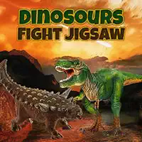 Układanka Walki Dinozaurów