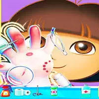 Dora Hand Doctor სახალისო თამაშები გოგონებისთვის ონლაინ