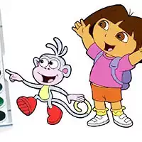 Buku Mewarnai Dora The Explorer