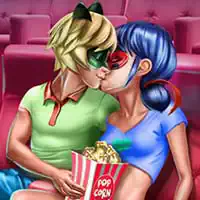 Cinema Flirting Dotted Girl