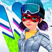 Waktu Ski Wanita Topeng