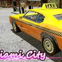 Chauffeur De Taxi À Miami Modèle 3D