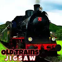 古い列車のジグソー