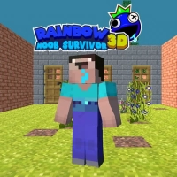 Rainbow Noob Survivor snímek obrazovky hry