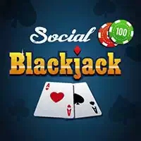 Social Blackjack skærmbillede af spillet