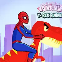 Spiderman T-Rex Runner στιγμιότυπο οθόνης παιχνιδιού