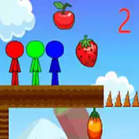 Stickman Bros Në Fruit Island 2 pamje nga ekrani i lojës