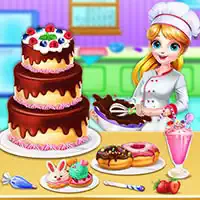 Sweet Bakery Chef Mania- Qizlar Uchun Tort O'yinlari