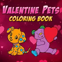 Libri Për Ngjyrosje Për Kafshët Shtëpiake Për Shën Valentin