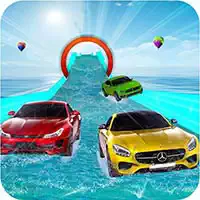 المياه الشرائح سيارة سباق حيلة لعبة 3D