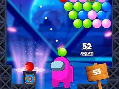 Entre Nosotros Tirador De Burbujas captura de pantalla del juego