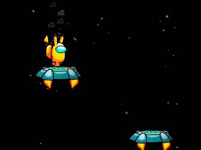 Onder Ons Space Run schermafbeelding van het spel