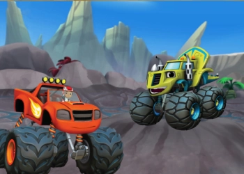 Blaze And The Monster Machines: Speed Into Dino Valley captura de tela do jogo