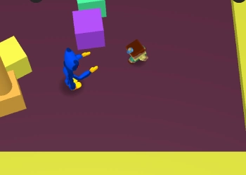 Flucht Vor Dem Blauen Monster Spiel-Screenshot