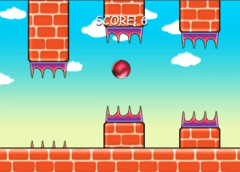 Flappy Roter Ball Spiel-Screenshot