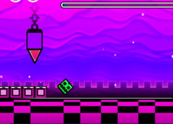 Geometrie Neon Dash Unter Null Spiel-Screenshot