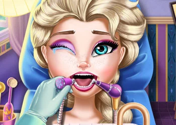Jääkuninganna Tõeline Hambaarst mängu ekraanipilt