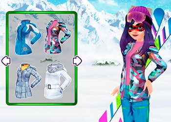 Mask Lady Ski Time játék képernyőképe
