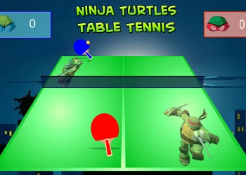 Ninja Toshbaqalar: Stol Tennisi o'yin skrinshoti