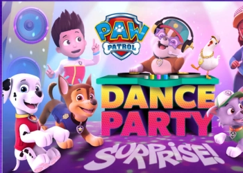 Paw Patrol: Dansfeestverrassing schermafbeelding van het spel