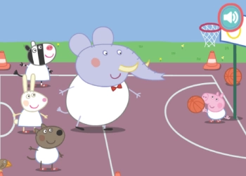 Koszykówka Świnka Peppa zrzut ekranu gry