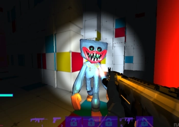 Tirador De Amapola Huggy Wuggy captura de pantalla del juego
