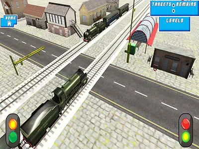 Railroad Crossing Mania Game skærmbillede af spillet