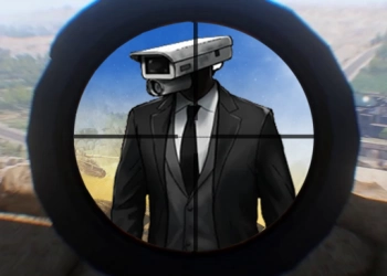 Skibidi Toilet Vs Cameraman Sniper Spel schermafbeelding van het spel