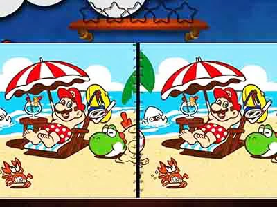 Super Mario-Verschillen schermafbeelding van het spel