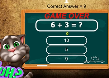 Sprechender Tom - Mathe-Test-Herausforderung Spiel-Screenshot